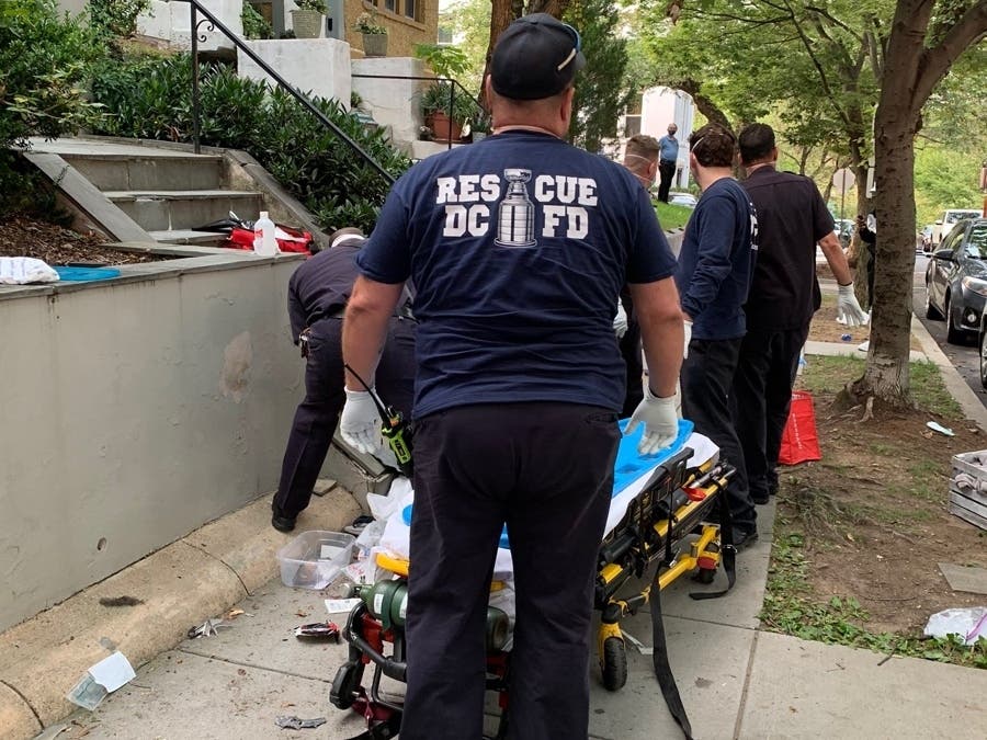 One adult and two children were injured Tuesday when they were struck by a vehicle in Mount Pleasant.