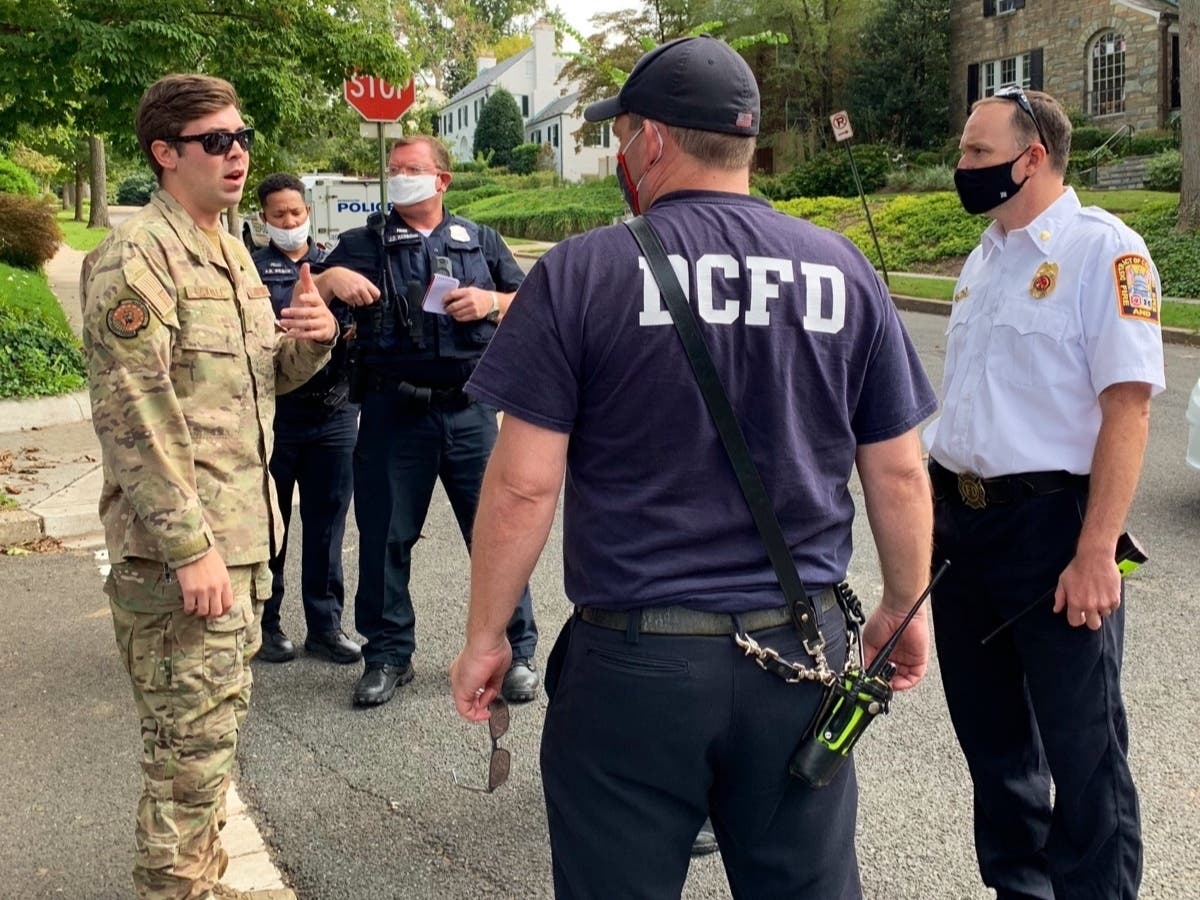 Military explosives experts removed a potentially unexploded ordnance that was unearthed Wednesday near American University.