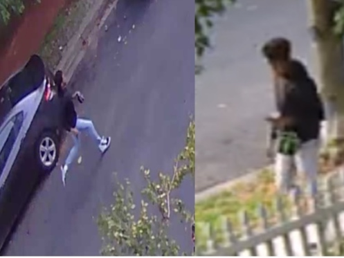 Detectives from the Metropolitan Police Department released surveillance photos of the man they say struck three pedestrians with a stolen vehicle Tuesday afternoon.