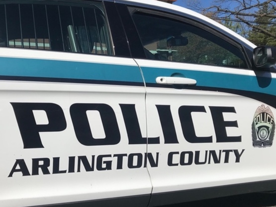 Arlington County Police are looking for a man who they say stole money from a Ballston business Wednesday afternoon.