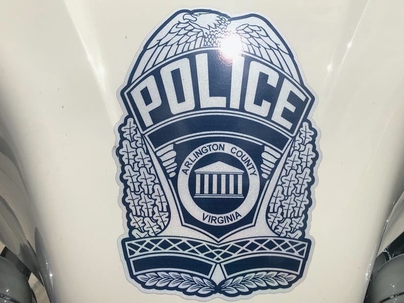 Arlington County Police arrested a woman on Route 110 after officials said she failed to identify herself and kicked an officer following a traffic stop.