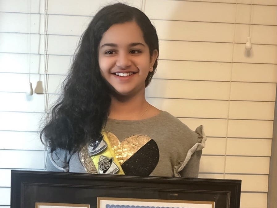 Peehu Gangwani​ was praised for her leadership skills as a captain on McNair Elementary's  AAA School Safety Patrol.