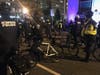 In response to a disturbance by a single protester, Metropolitan Police Department officers swept into the area north of Black Lives Matter Plaza on bicycles.