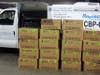  The 18-box air cargo shipment arrived from Nigeria. 