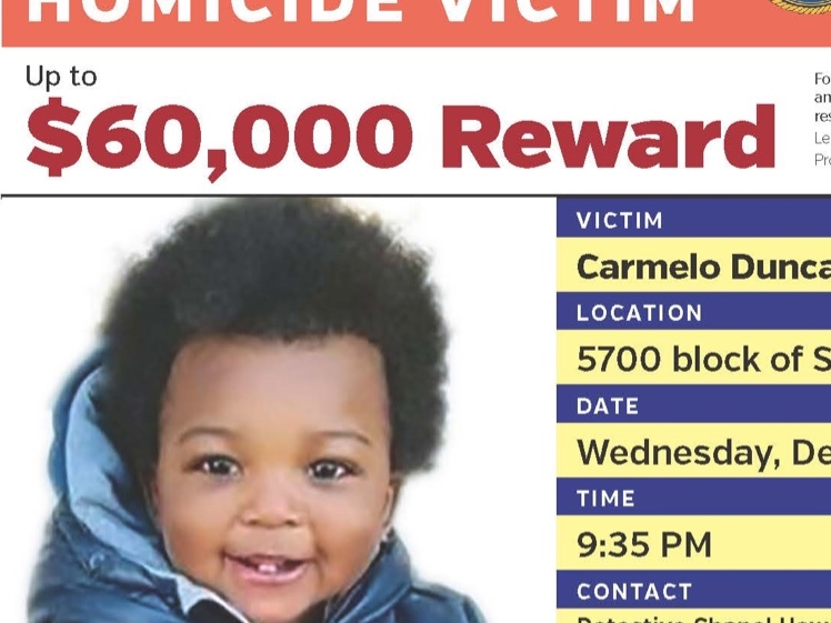 D.C. Police identified 15-month-old Carmelo Duncan of Southeast as the deceased victim.