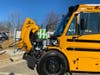 The electric Thomas-built buses will help improve air quality and reduce operation and maintenance for the school districts.