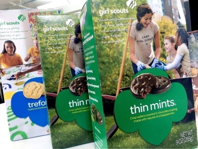 Girl Scout Cookies are available online now, and Herndon residents can visit drive-thru and walk-up cookie booths in February. 