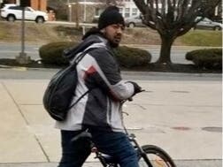 Arlington County Police released this cellphone photo of a man wanted in connection with two recent robberies of convenience stores in the Four Mile Run area.