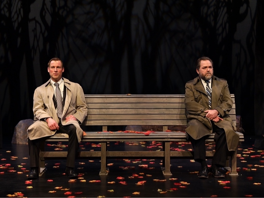 Brendan Murray as Andrey Botvinnik and Greg Lang as John Honeyman in A Walk in the Woods.