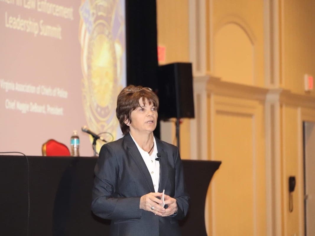 Herndon Police Chief Maggie A. DeBoard is the current president of the the Virginia Association of Chiefs of Police Board.