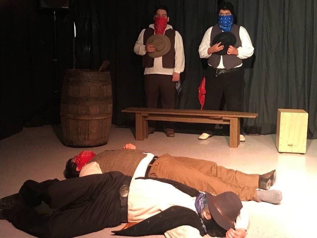 From left, standing in back: Yaliek Miranda and Kobe Rivas Galdamez; lying on floor, Jake Swery andJefferson Escobar Rivera