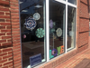 Make My Day CPA is one of the businesses in Old Town Fairfax to decorate their windows with lace artwork as part of Looking for LOVE.