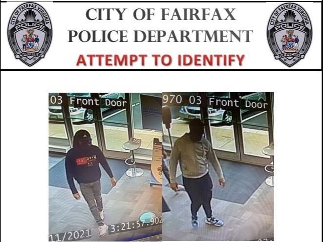 City of Fairfax Police are looking for six individuals who they say stole merchandise from two city businesses on the afternoon of May 11.