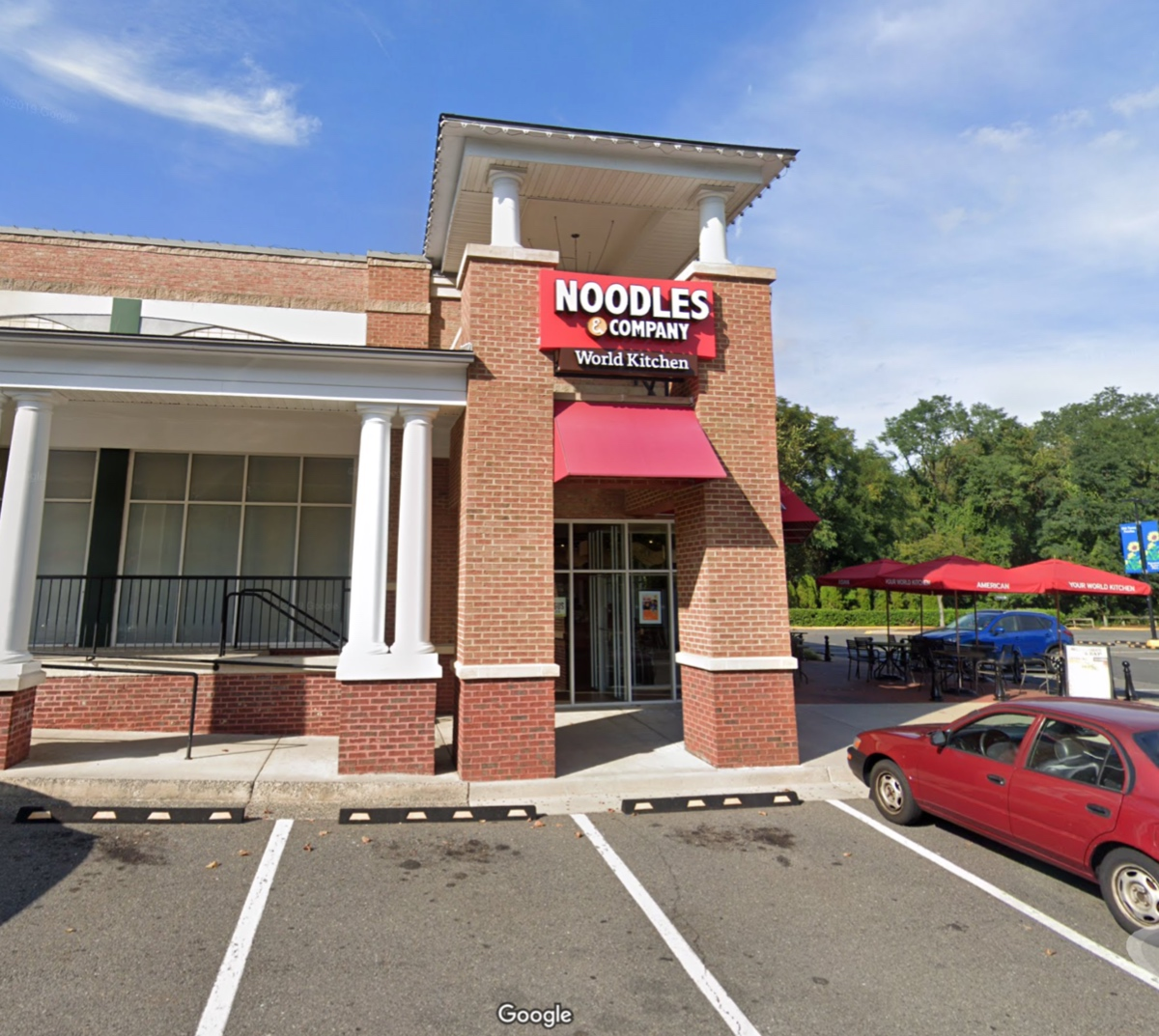 Fairfax City Police charged an Alexandria man for stealing food from the Noodles & Company restaurant on Main Street. 