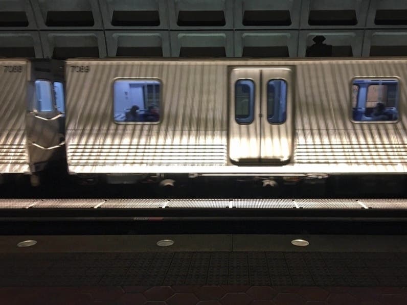 Service on Metro's Blue and Yellow lines was disrupted for several hours Sunday due to someone being on the tracks at Pentagon City.