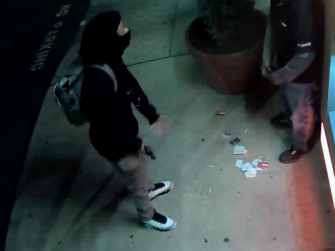 Police are asking the public's help in identifying the person who shot a Falls Church man who had stopped at an ATM on his way to work.