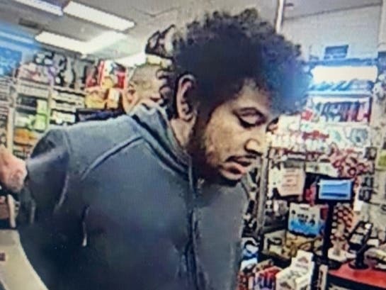 A man fled police custody Sunday morning in a stolen vehicle after he attempted an armed robbery of a Herndon business.