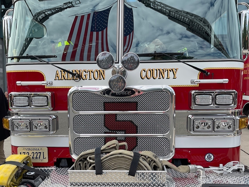 A Crystal City street was closed for over an hour Tuesday morning after Arlington County Fire & EMS responded to the report of a large natural gas leak.