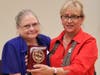 Distinguished Service Award recipient Angie Wantz and Mayor Shelia Olem pose for a photo as part of part of Sunday's 36th Annual Mayor’s Volunteer Appreciation Reception.​