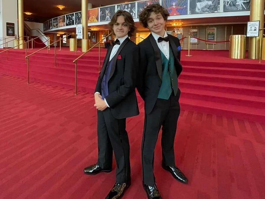Reston brothers Cyrus and August Rivers grew up singing and dancing. They each won awards at Sunday night's Cappies Gala at the John F. Kennedy Center for Performing Arts.