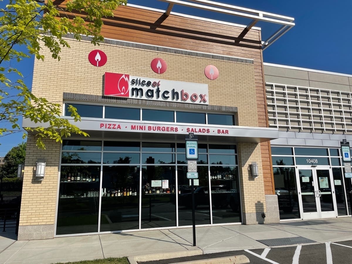 Slice of Matchbox Pizza in Fairfax City is currently training its staff and plans to open for lunch and dinner on Thursday.