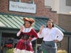 Two parade participants don pirate garb to illustrate the Herndon High School Homecoming's theme of Under the Sea.