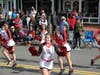 Herndon High School cheerleaders dance during Saturday's homecoming parade.