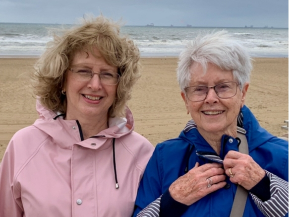Longtime Fairfax City resident Caroline Crocker, left, co-wrote a book with her mother, Meta Evenbly, called "Brave Face: The Inspiring WWII Memoir of a Dutch/German Child."