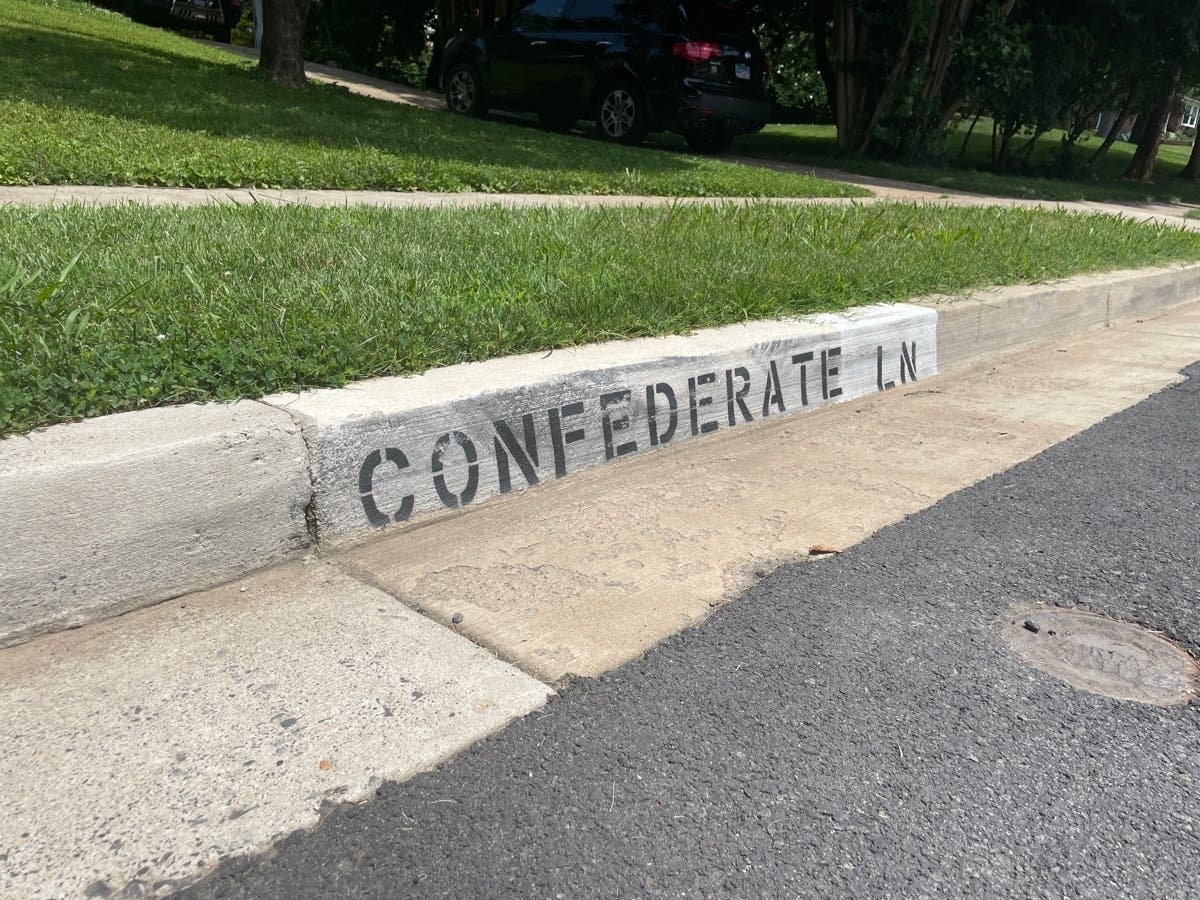 Confederate Lane in the Mosby Woods neighborhood is one of the 14 streets that have names associated with slavery, the Confederacy, and the myth of the " Lost Cause." The Fairfax City Council voted in July to change the names of the streets.
