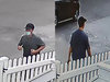 These photos taken from by a neighbor's security camera show the suspect wanted in Monday morning's sexual battery incident in Chantilly, according to police.