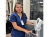 Nurse Reyo assisted in saving the life of a woman being held at the Fairfax County Adult Detention Center.