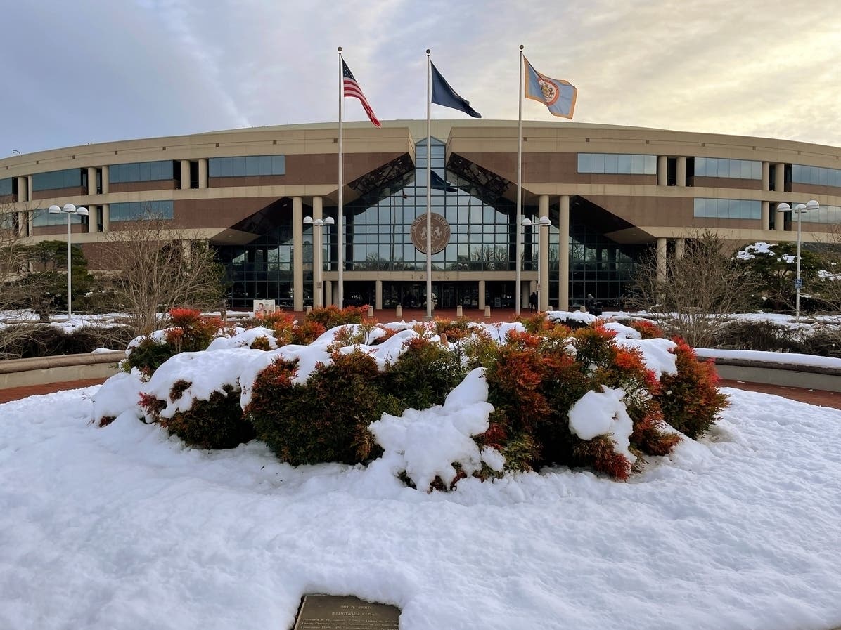 Fairfax County has modified its operating status due to Friday's winter storm, affecting many county services and community events.