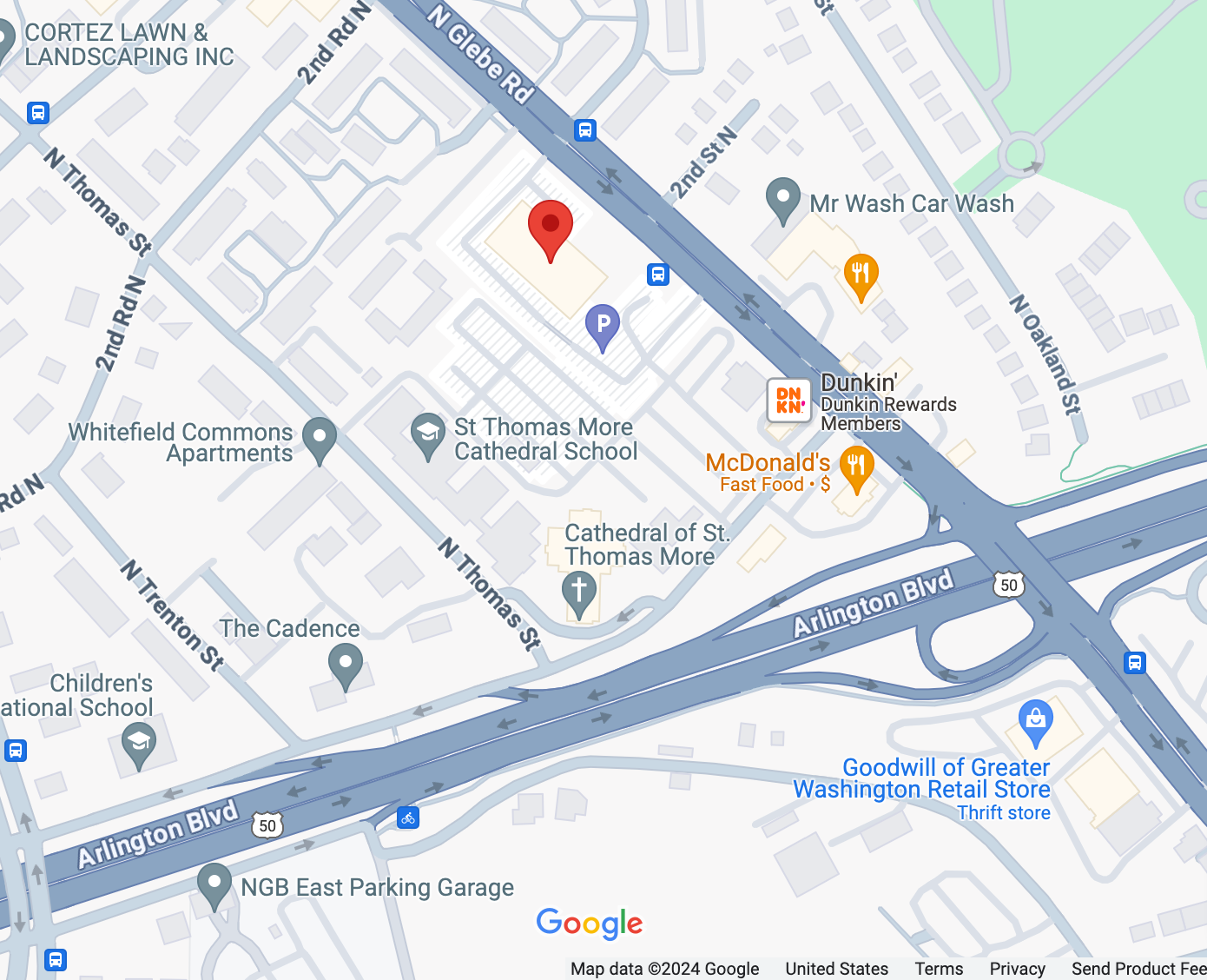 28 p.m. on Friday to the 200 block of N. Glebe Road for the report of a fight. (GoogleMaps) 