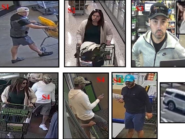 The Stafford County Sheriff's Office released surveillance photos of four people suspected of committing credit card thefts at area retail stores on Sept. 8-9.
