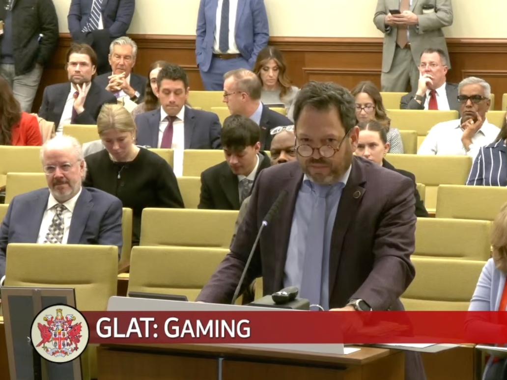 Senate Majority Leader Scott Surovell (D-Mount Vernon) presents his 2026 casino referendum bill to the Senate Subcommittee on Gaming in Richmond on Friday.