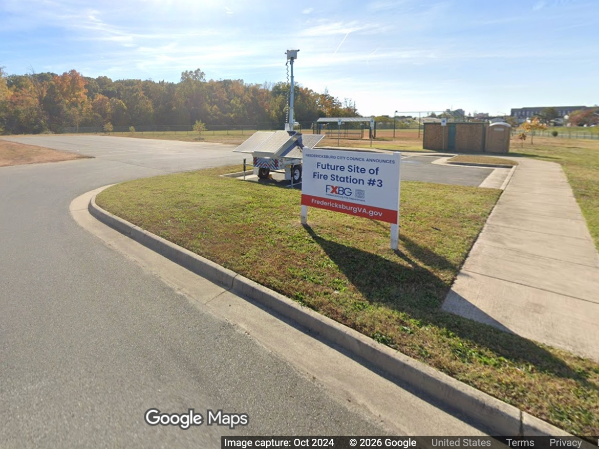 The design process is underway for the City of Fredericksburg's new fire station at 3340 Fall Hill Ave. 