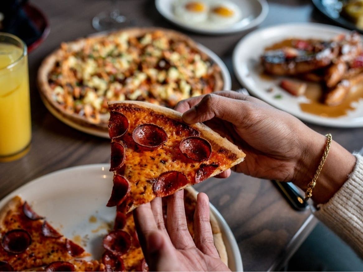 Matchbox’s guests can buy any regular priced pizza and get another for 50 percent off in store or online on Saturday, March 14.