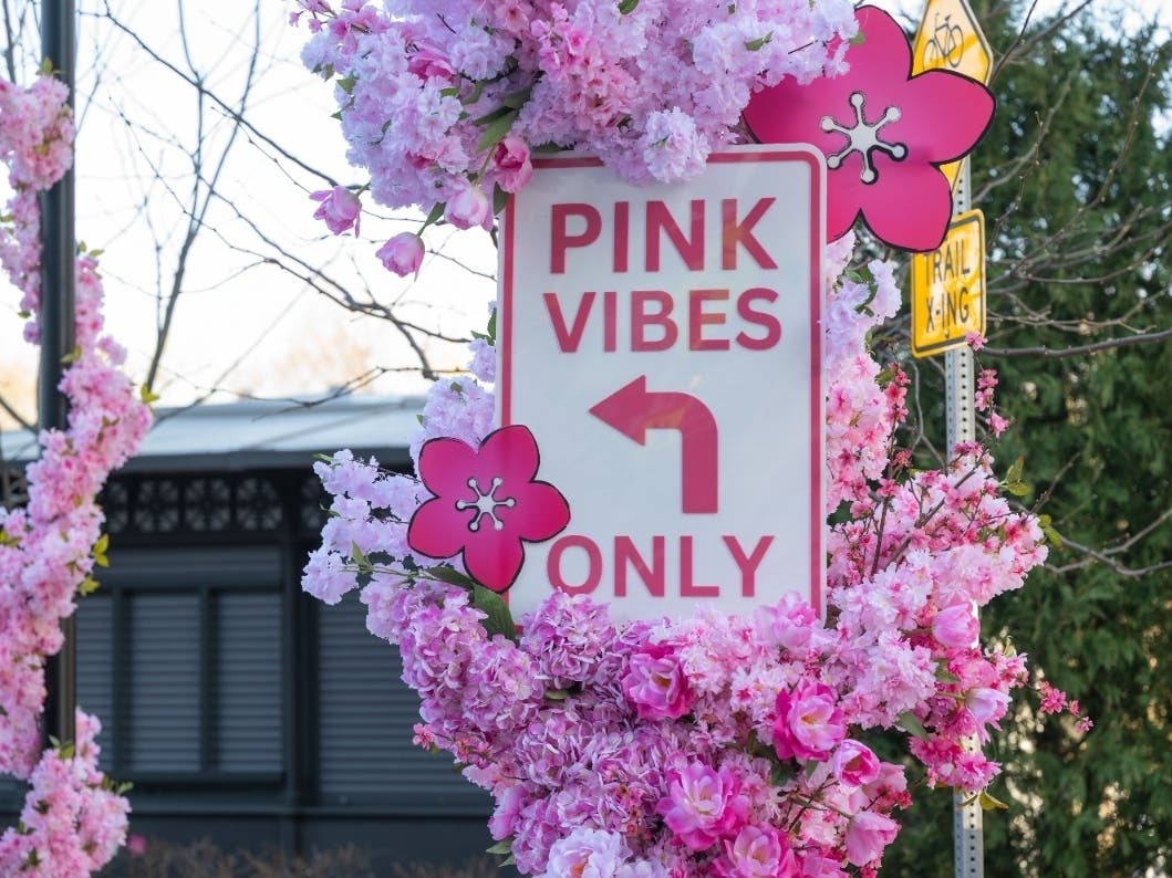 Free spring events featuring art, music, and a poolside mermaid return to Arlington through April as part of Pink in the City, which coincides with the Cherry Blossom Festival in the District.