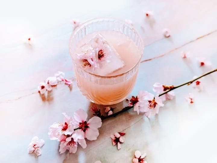 The Davio's in Bloom cocktail is infused with delicate cherry flavors and floral notes.