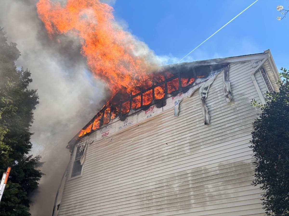 Fairfax County Fire and Rescue responded Sunday afternoon to multiple reports of a fire at a single-family home in Clifton.