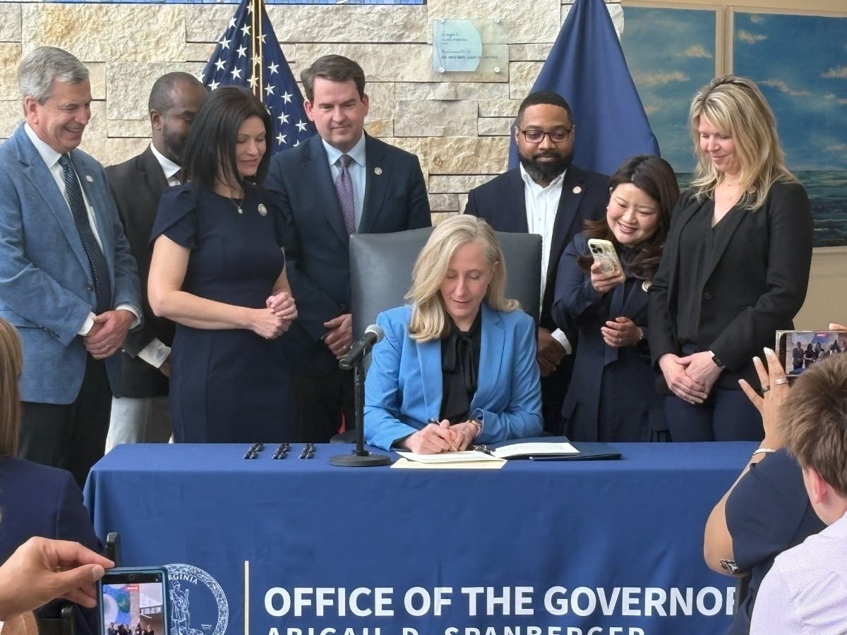 Two days before Virginia Gov. Abigail Spanberger (D) signed legislation banning assault weapons, she visited Inova Schar Cancer Institute in Fairfax to sign a slate of health-care bills. 
