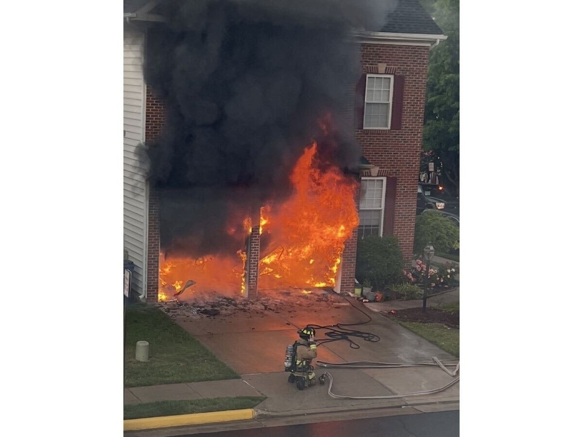 Fairfax County fire and rescue personnel were dispatched early Tuesday night to extinguish a garage fire in the 11300 block of Bulova Lane in Fairfax.