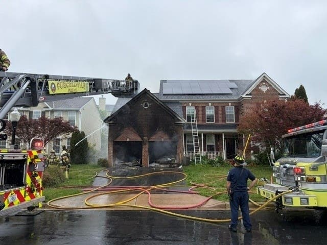A Loudoun County fire displaced a family and pets after wood chips from a smoker were improperly discarded.