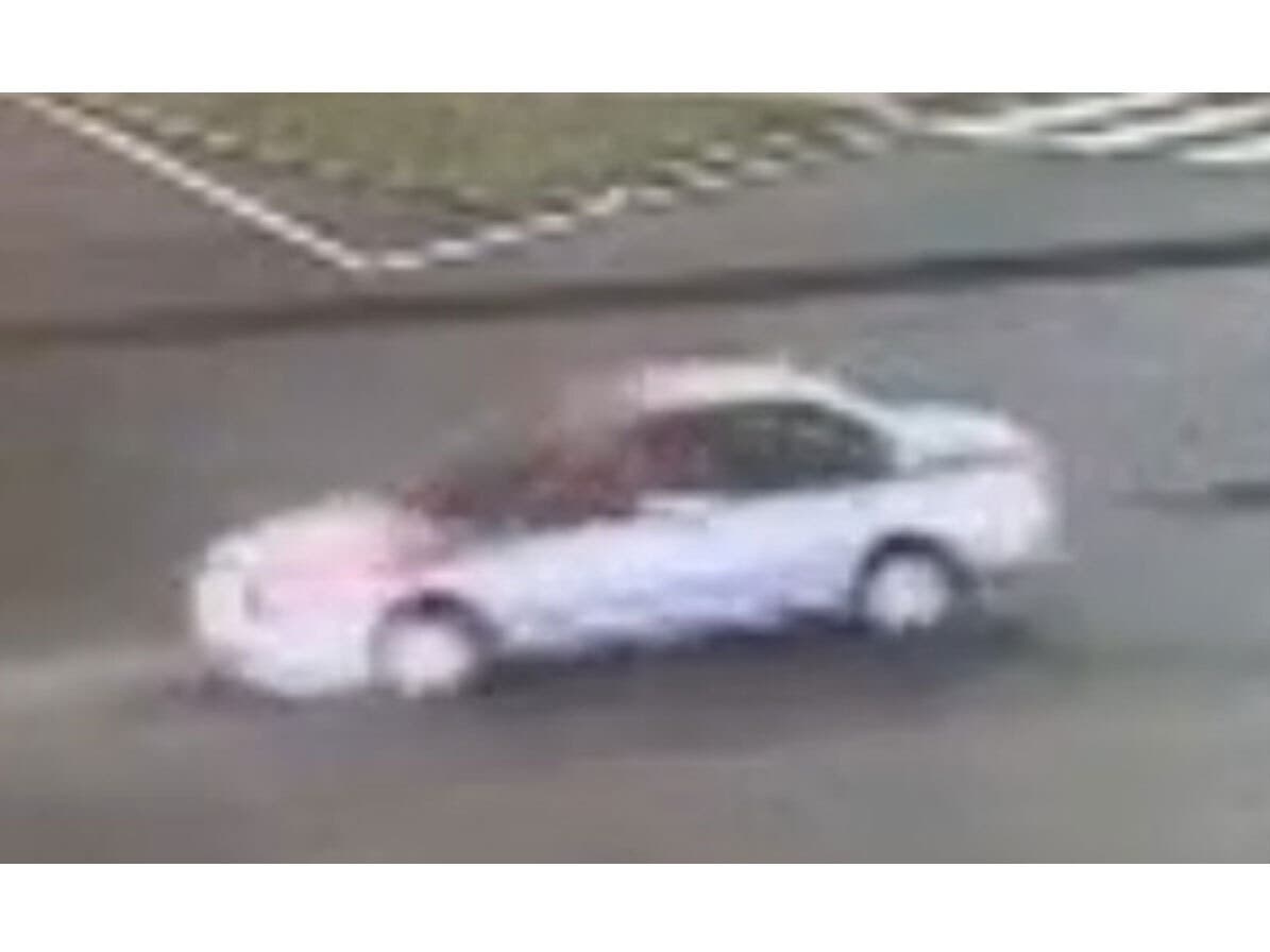 Fairfax County police released this photo of the light-colored sedan they say struck and killed a pedestrian Tuesday morning in Seven Corners.