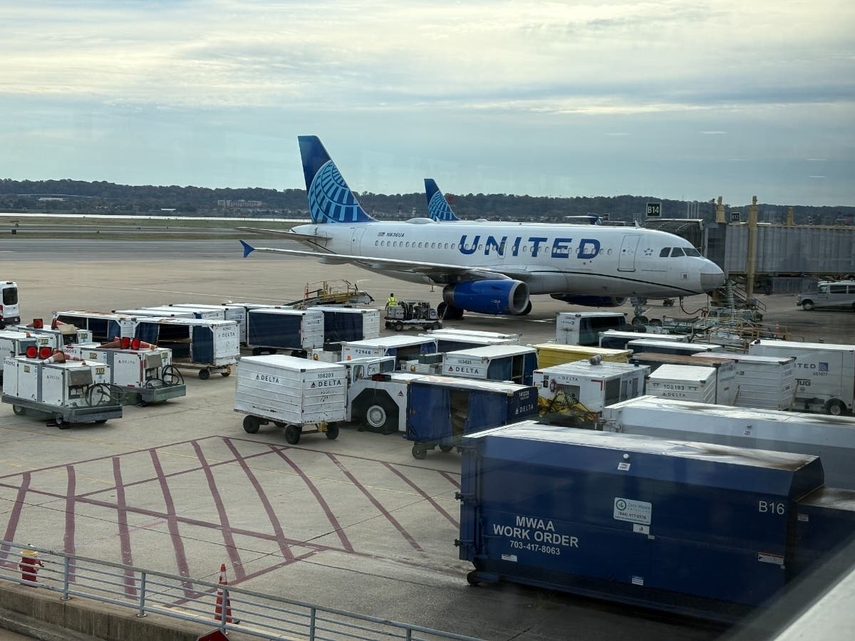 Flights arriving at Ronald Reagan National Airport on Wednesday were experiencing delays due to thunderstorms, according to the FAA.