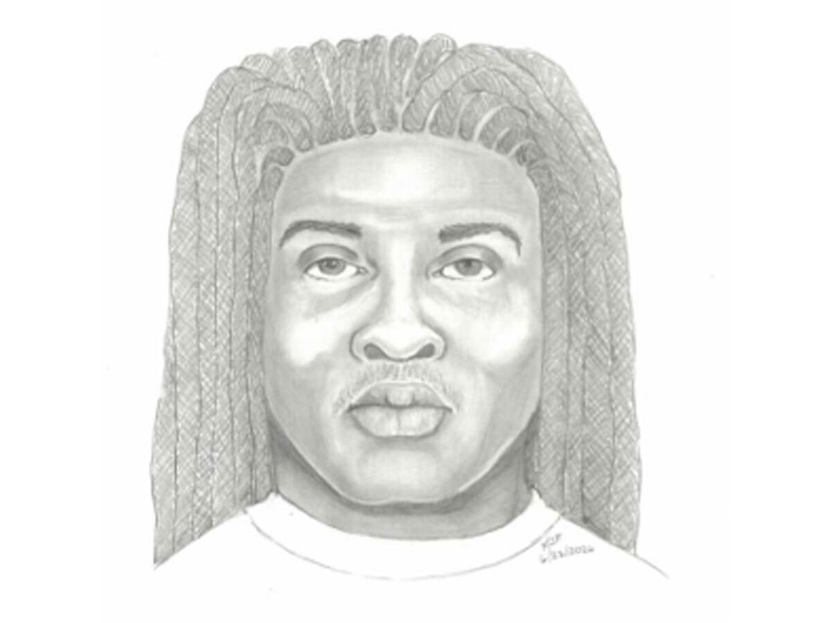 Police released a composite sketch after a woman was robbed Saturday afternoon in Reston, authorities said.