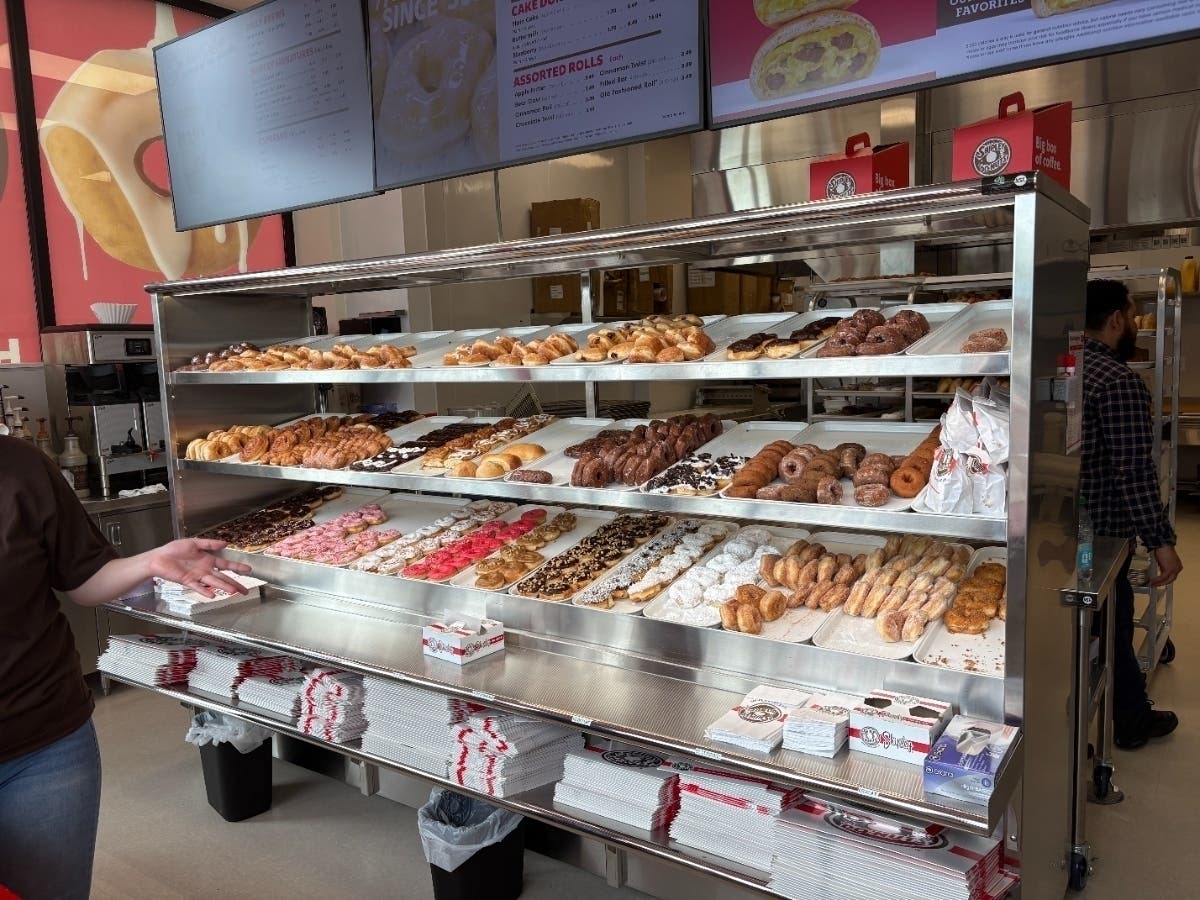Shipley's Do-Nuts finally opens its doors on Maple Avenue in Vienna.