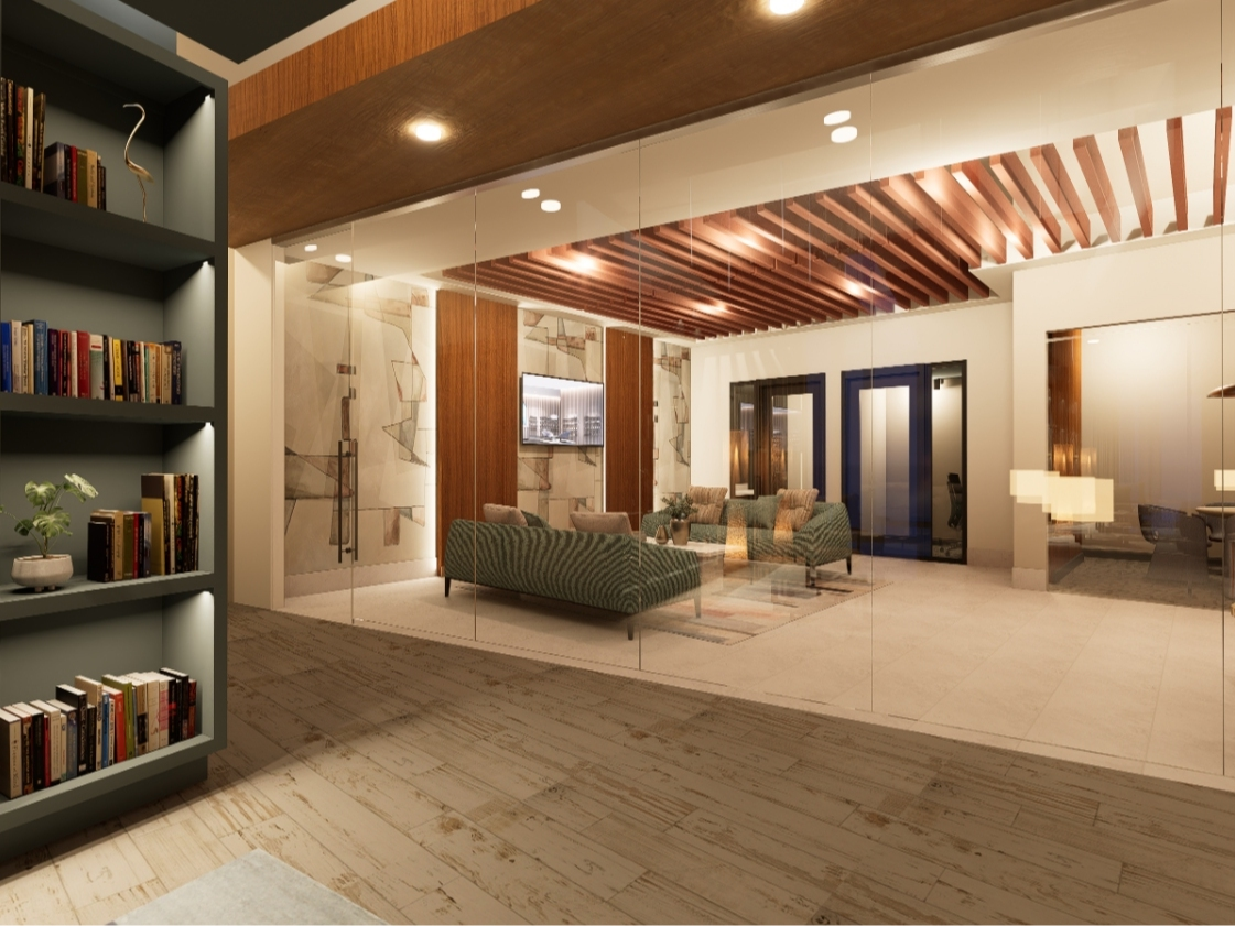 Construction has begun converting a vacant Arlington office building into 94 apartments across from Virginia Square Metro.