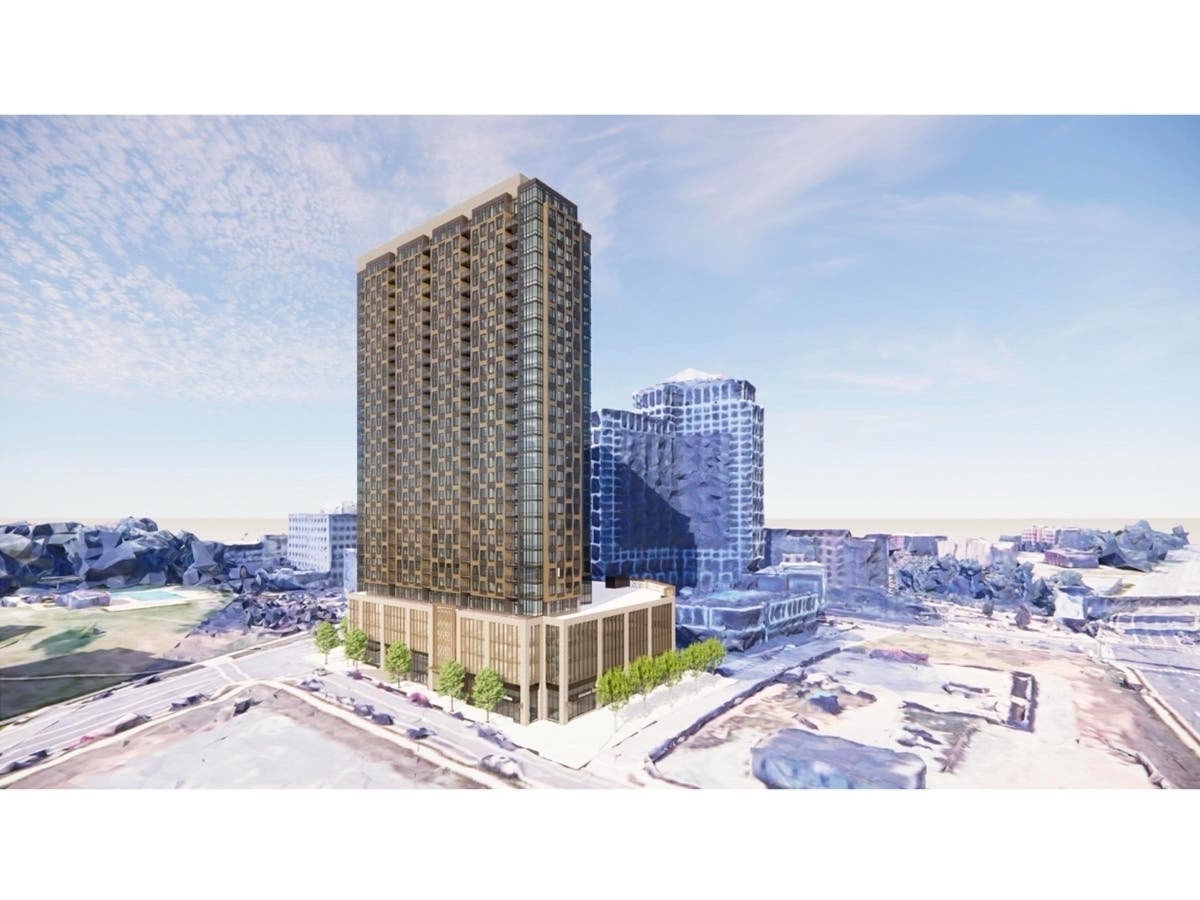 Developer seeks approval for a redesigned 30-story mixed-use residential building near Chain Bridge Road.