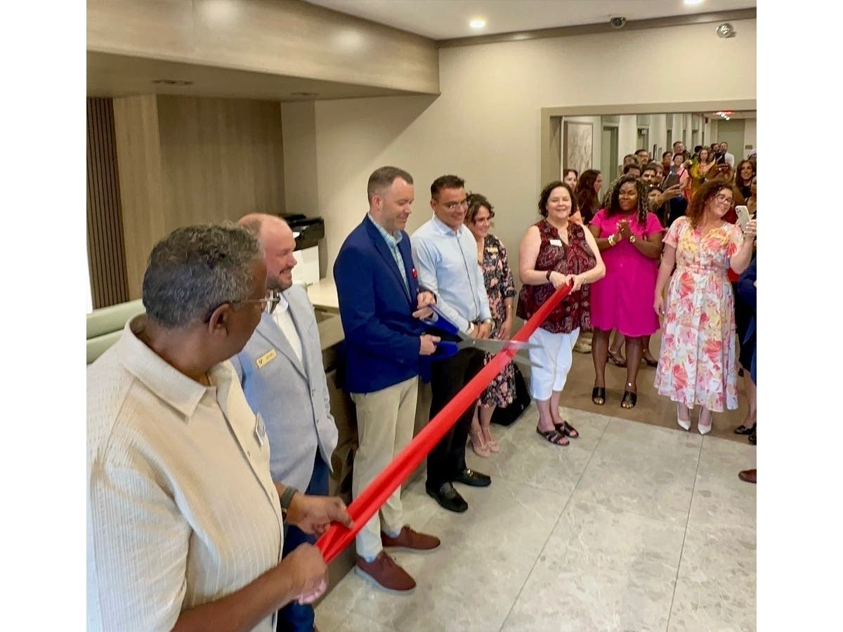Fairfax City officials and local business leaders helped Fairfax Rehabilitation and Nursing Center celebrate its recent $1.5 million renovation, updating resident spaces after 50 years.